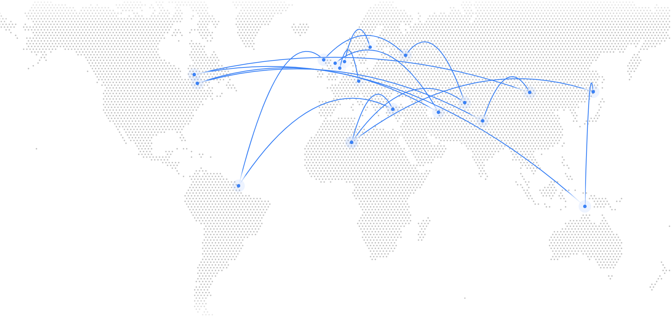 World map showing global alumni network across 20+ countries